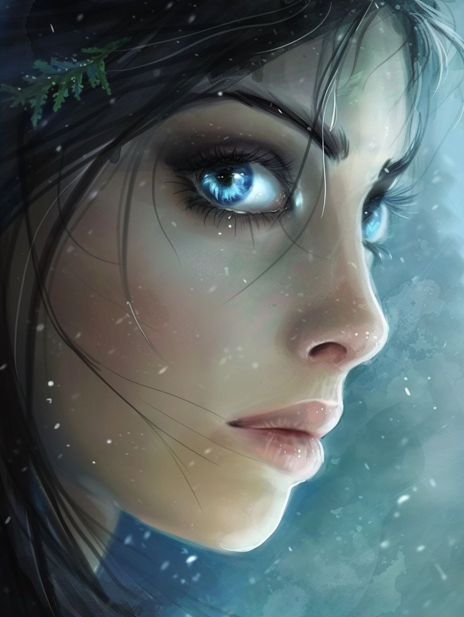 Celestial Gaze Ethereal Portrait - Image 2