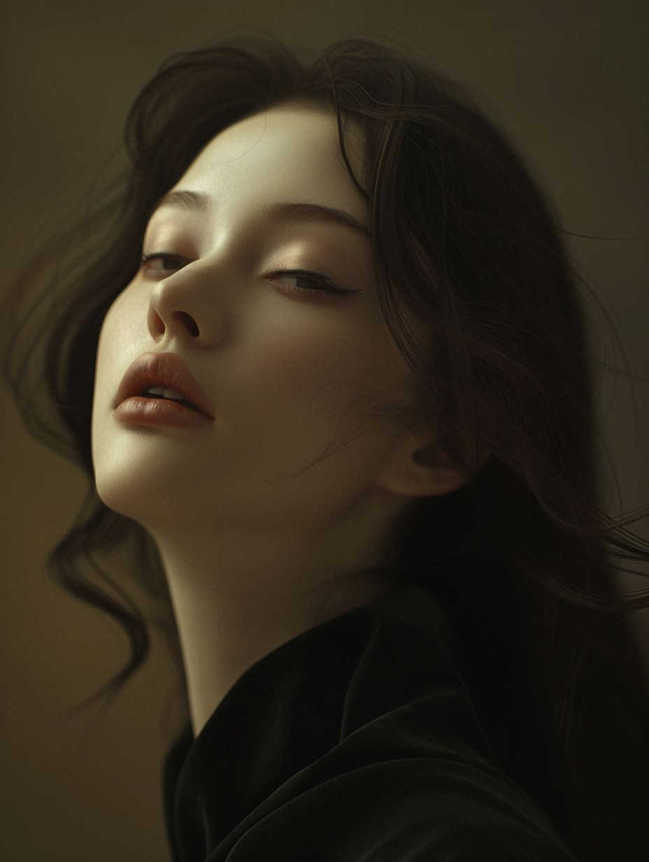 Ethereal Porcelain Beauty Portrait - Image 3