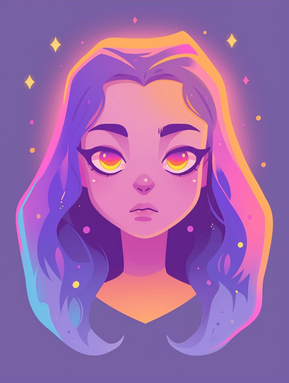 Ethereal Purple Dreamscape Portraits - Image 4