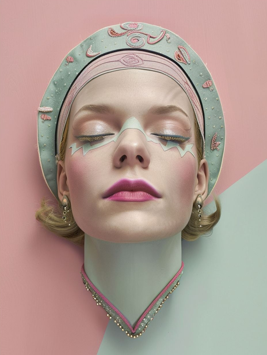 Vintage Pastel Beauty Portraits - Image 4