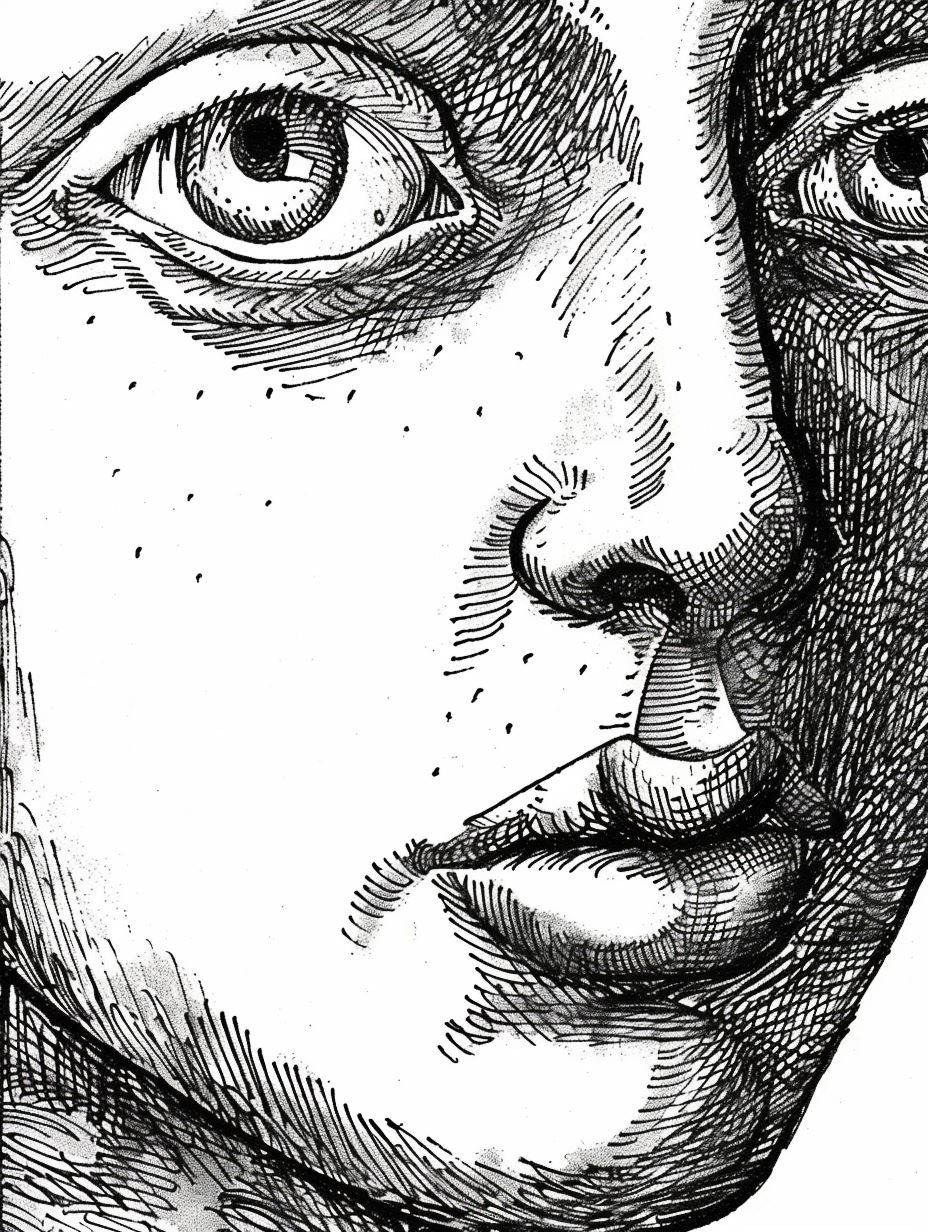 Fragmented Gazes in Ink - Image 4