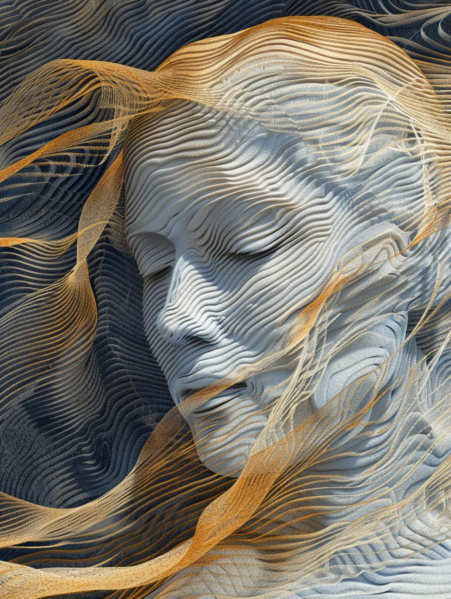 Ethereal Linear Portrait Studies - Image 1