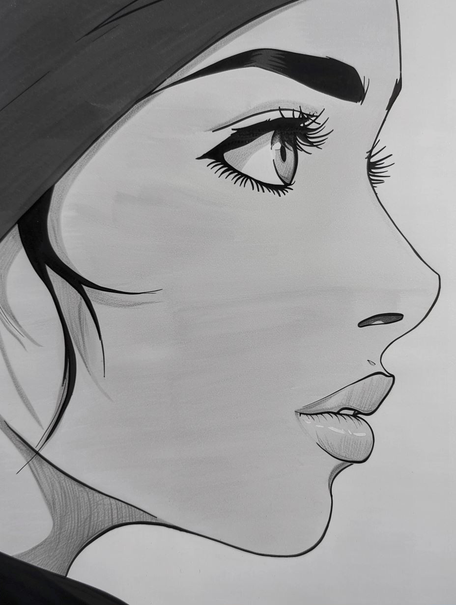 Modern Anime Portrait Study - Image 2