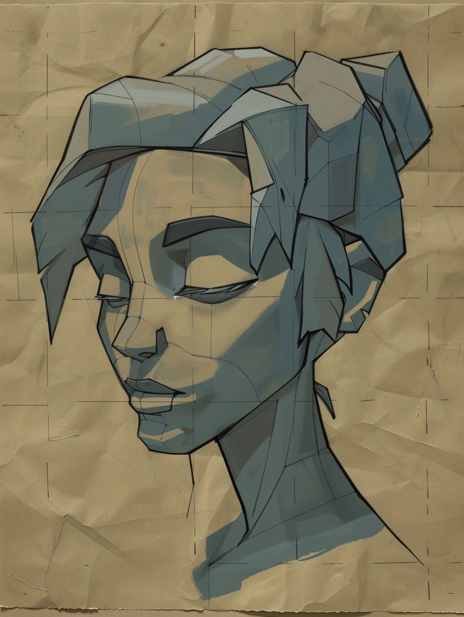 Angular Low Poly Portrait - Image 2