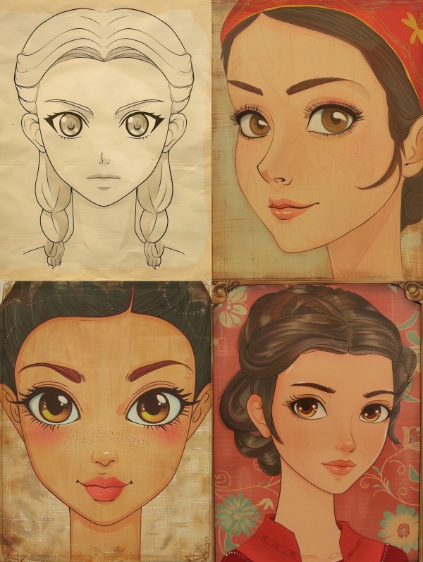 Anime Style Character Design Evolution