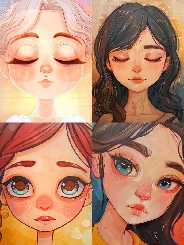 Dreamy Digital Portraits of Ethereal Girls