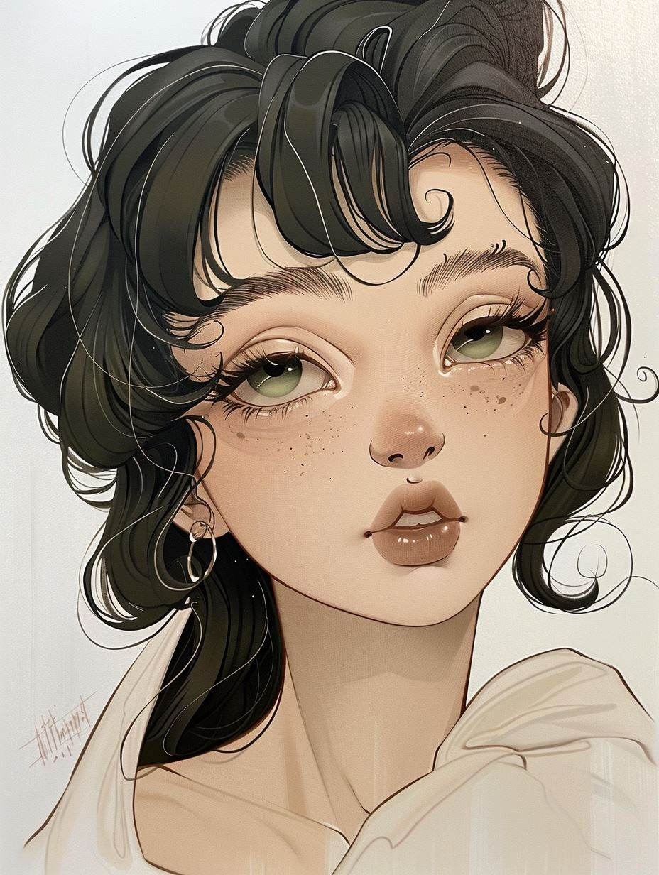 Ethereal Gazes: A Digital Art Study - Image 2