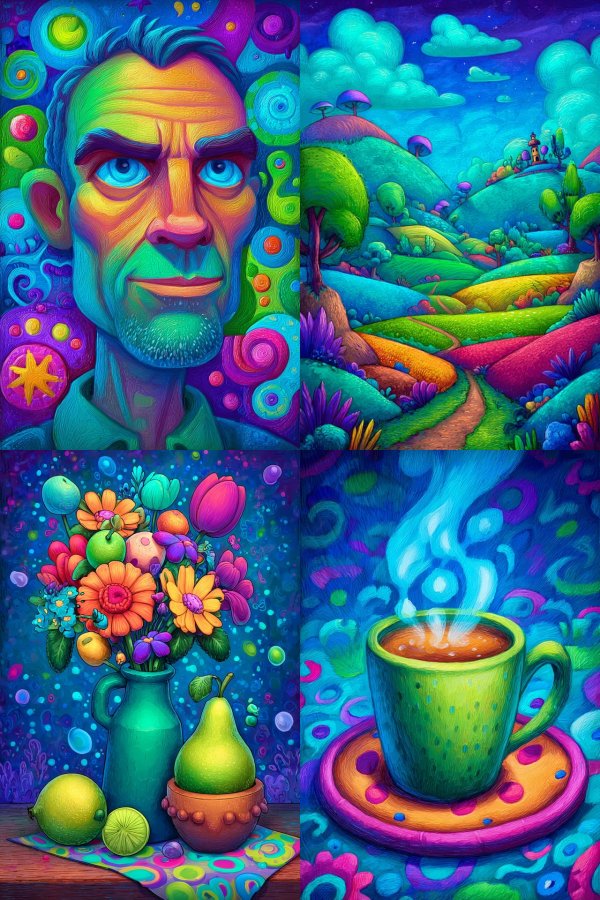 Psychedelic Prism Portrait