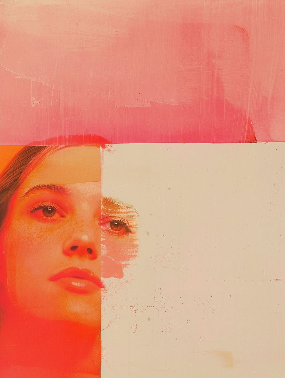 Vibrant Fragmented Portrait - Image 2