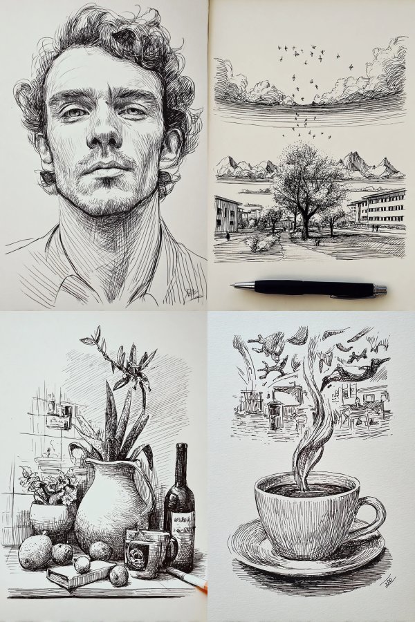 Ink Visions: A Sketchbook Journey