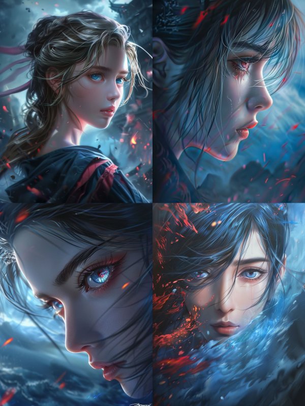 Ethereal Spirit of Azure Dreams
