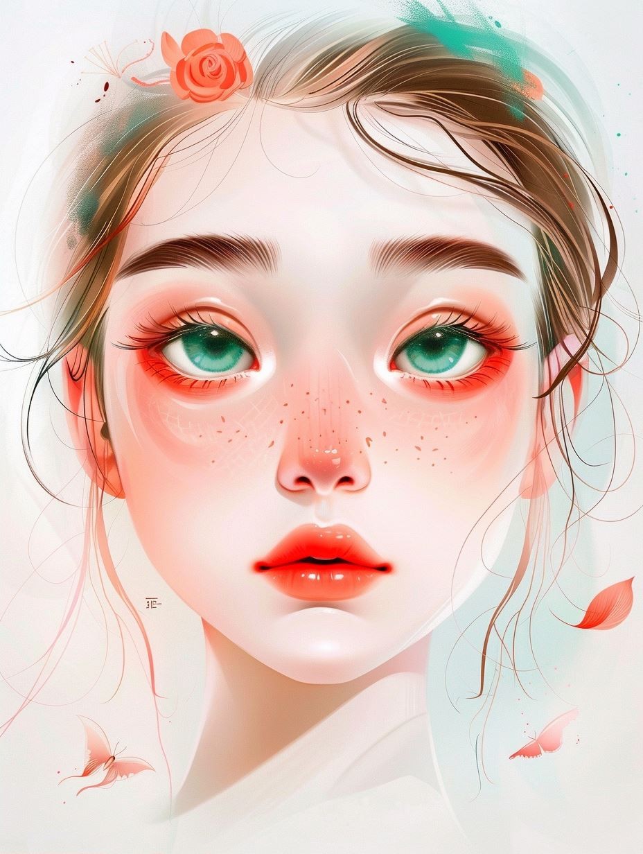 Floral Ethereal Portraits of a Dreamy Maiden - Image 2