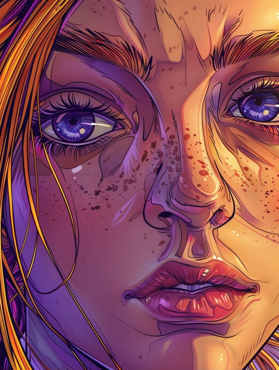 Neon Visions: A Study of Digital Faces - Image 2