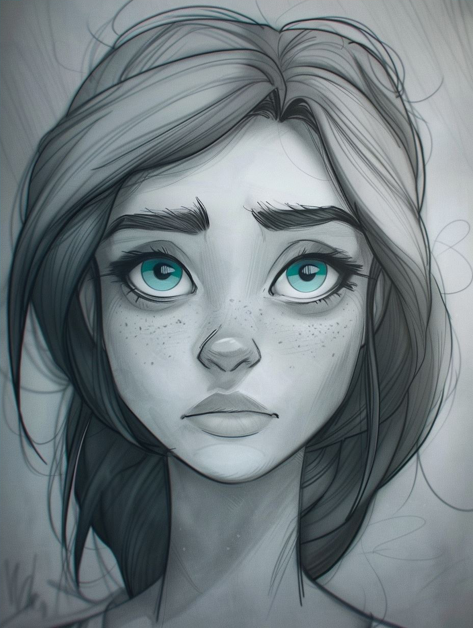 Ethereal Gaze: A Study in Digital Portraits - Image 4
