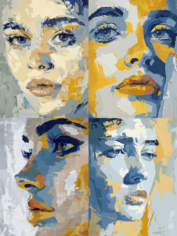 Abstract Palette Portrait