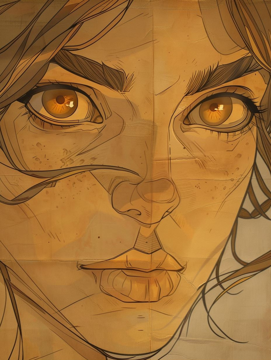 Amber Ink Gaze - Image 1
