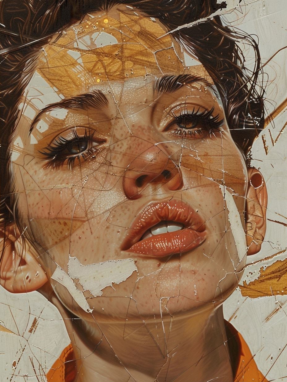 Fragmented Golden Hour Portrait - Image 2