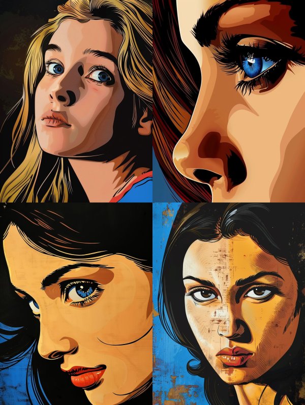Bold Vector Portrait Study