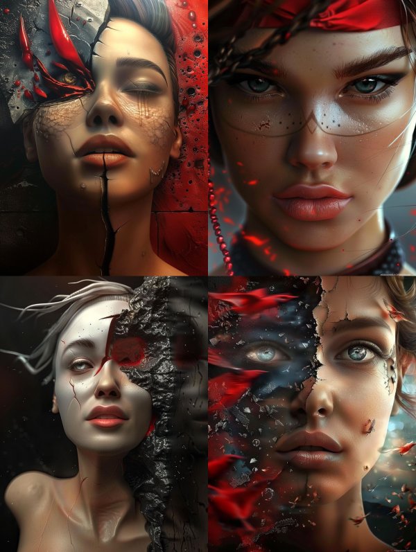Surreal Fragments of Feminine Beauty