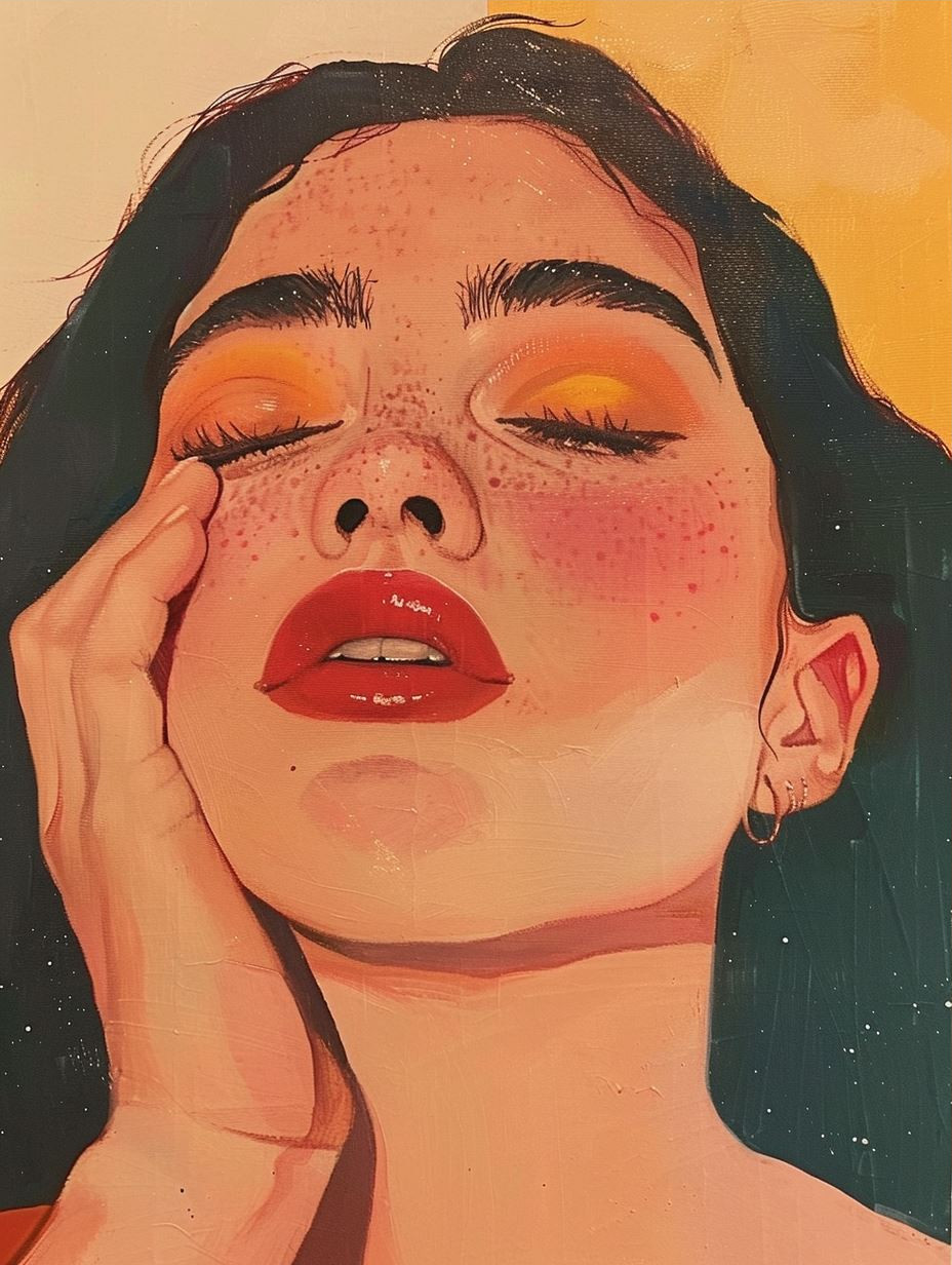 Dreamy Warm Portrait Study - Image 3