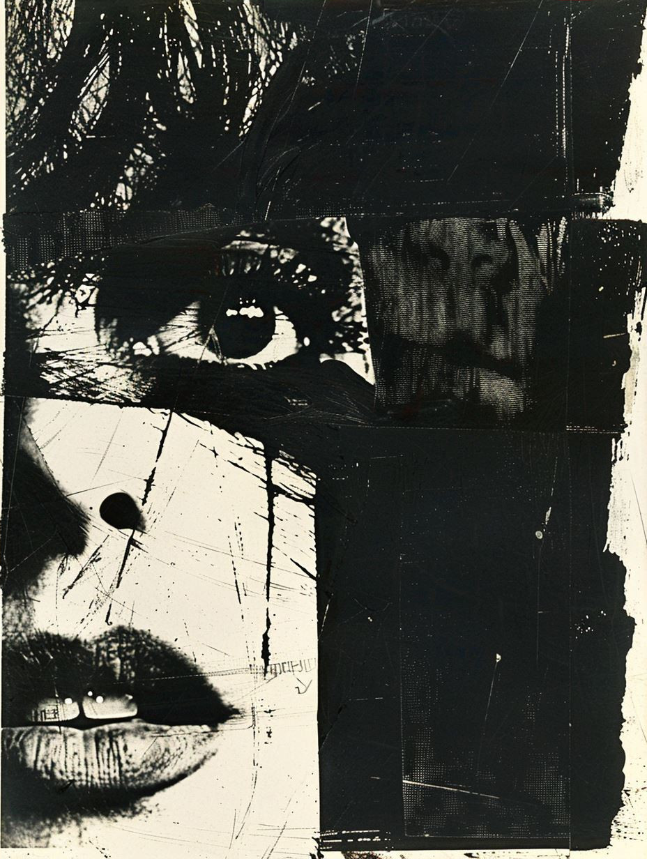 Abstract Grunge Portrait Study - Image 4