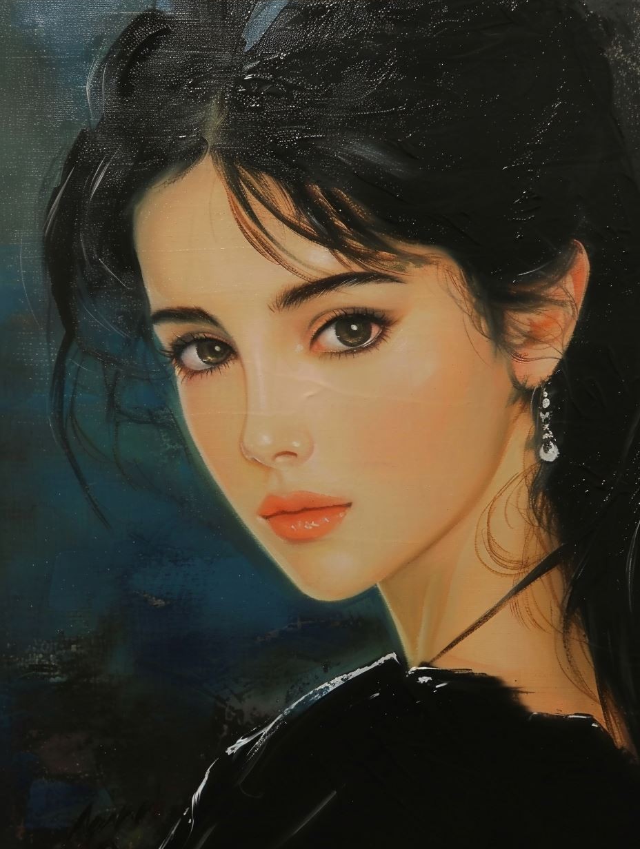 Ethereal Gazes: A Study of Feminine Beauty - Image 3