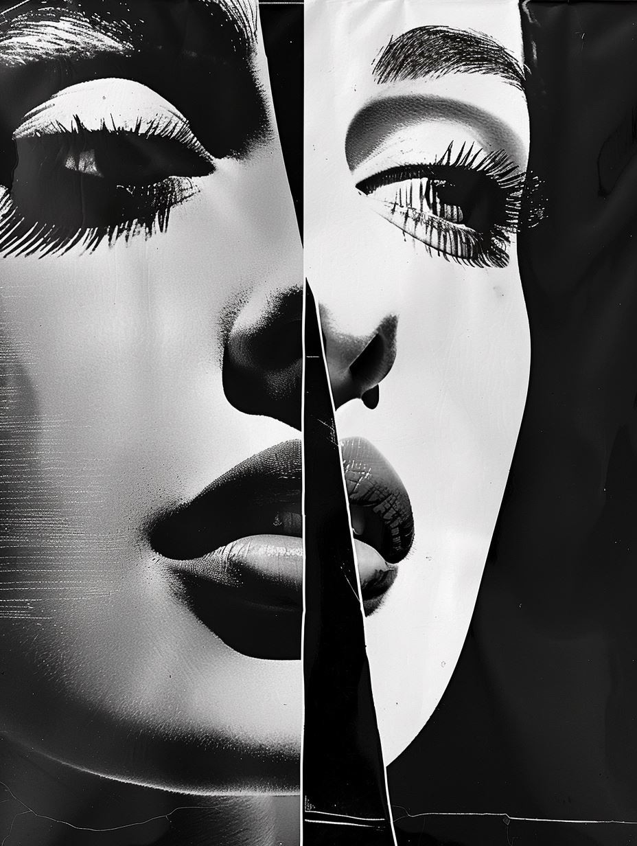 Fragmented Noir Beauty Portraits - Image 4