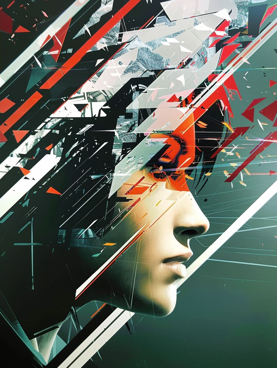 Fragmented Portraits in Modern Chaos - Image 2
