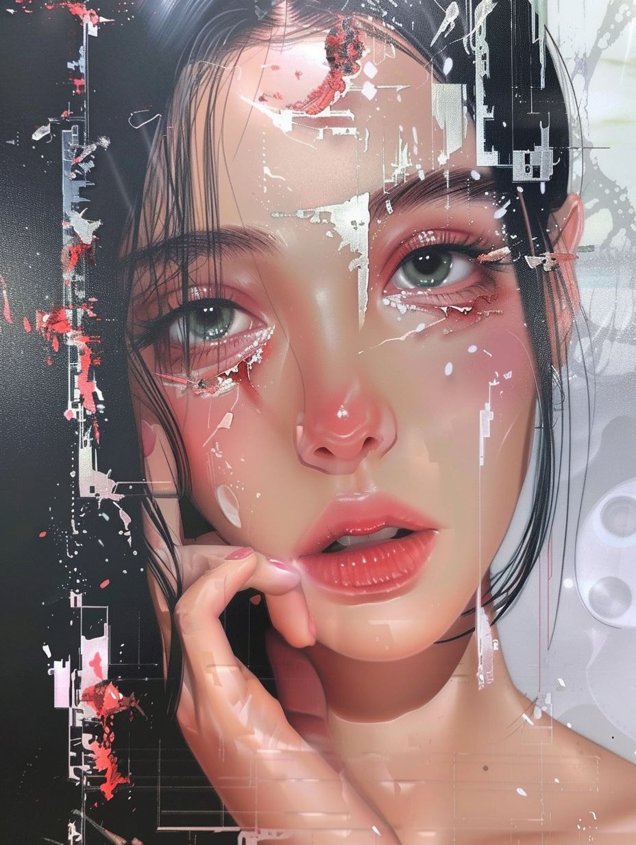 Fragmented Ethereal Digital Portraits - Image 1