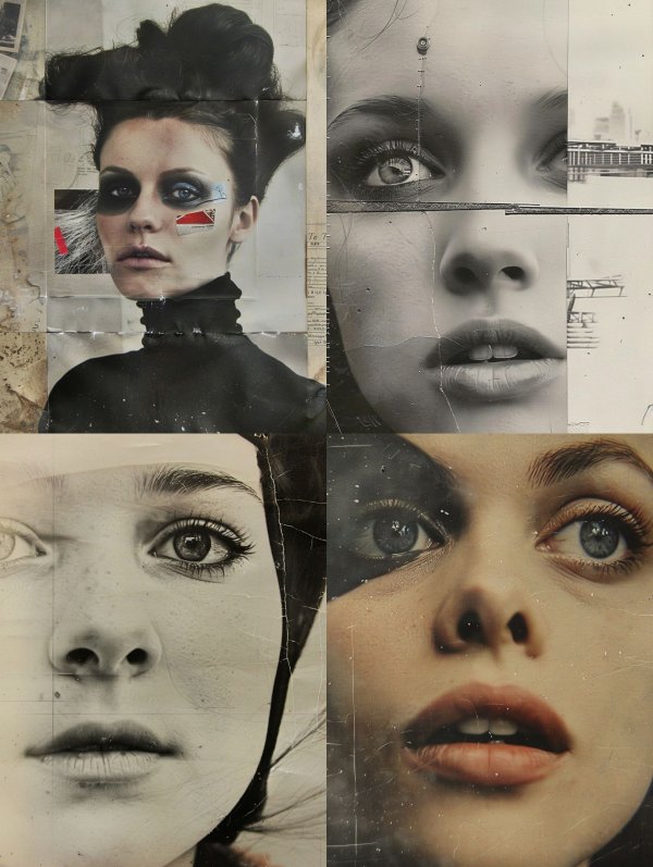 Avant Garde Mixed Media Portrait
