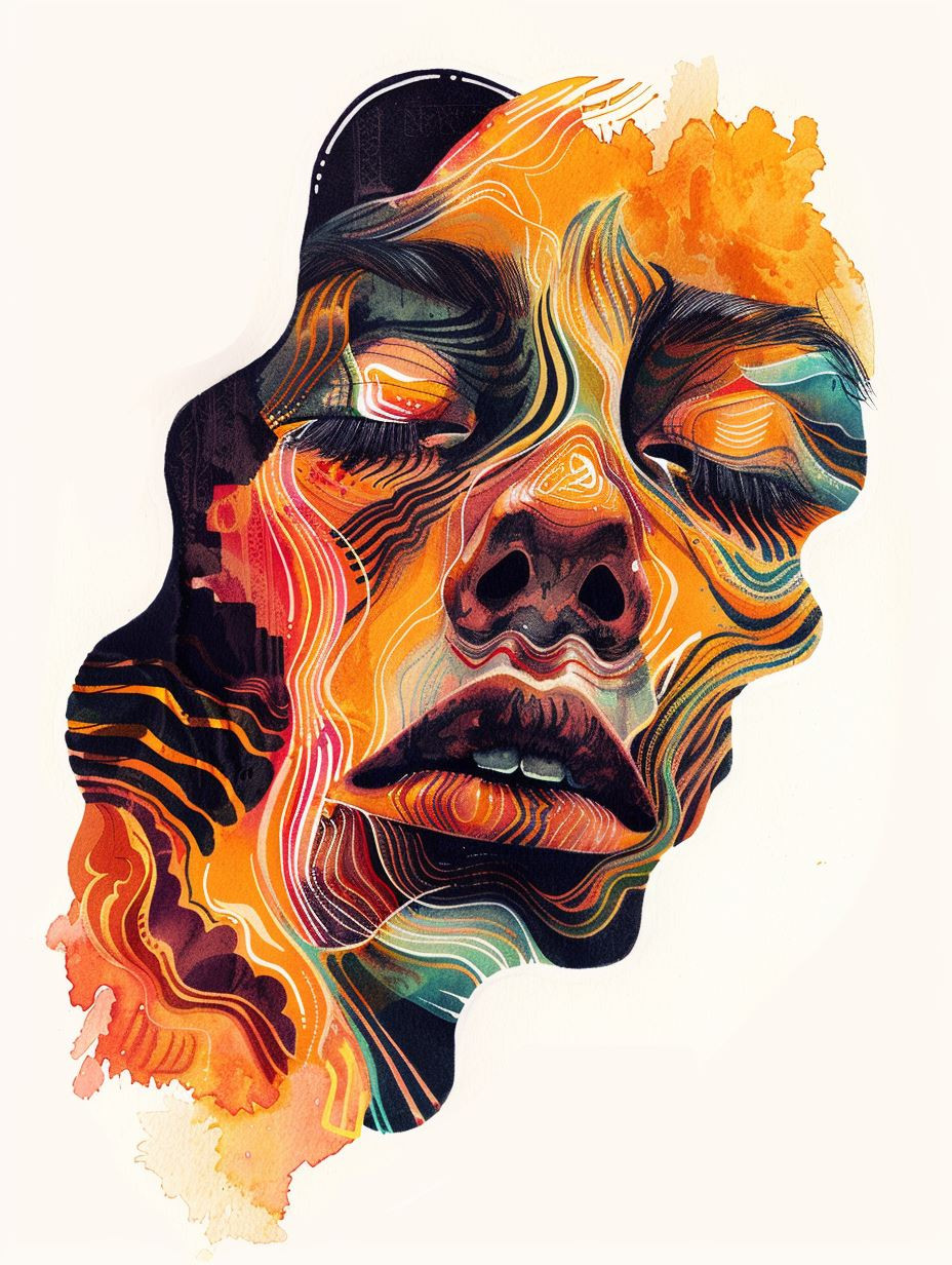 Surrealist Molten Portrait Studies - Image 1