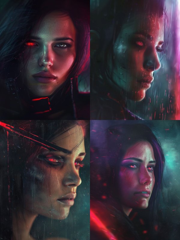 Neon Gaze: Cybernetic Visions