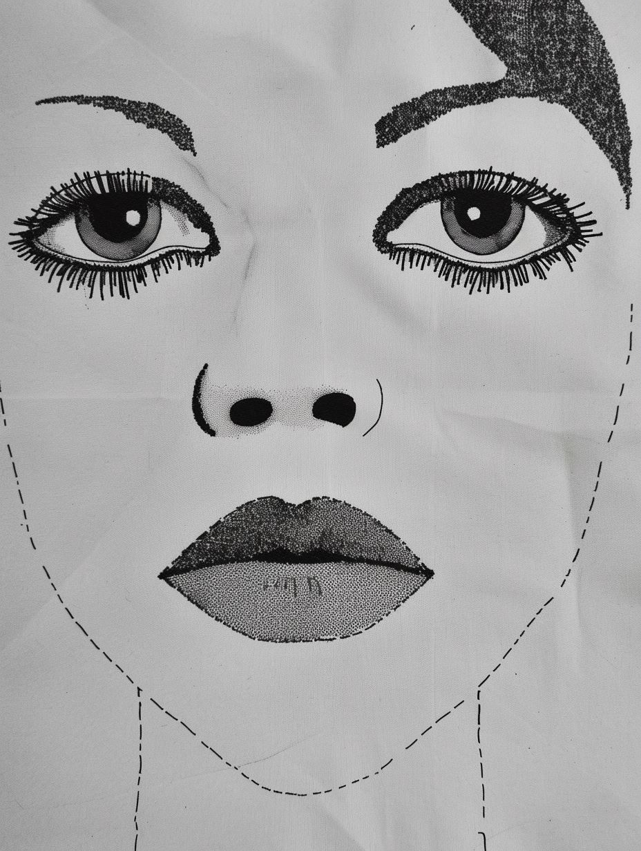 Modernist Stylized Facial Portraits - Image 1