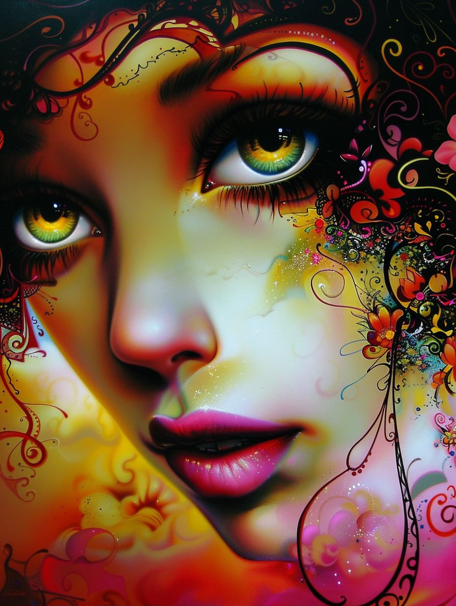 Psychedelic Floral Muse - Image 1