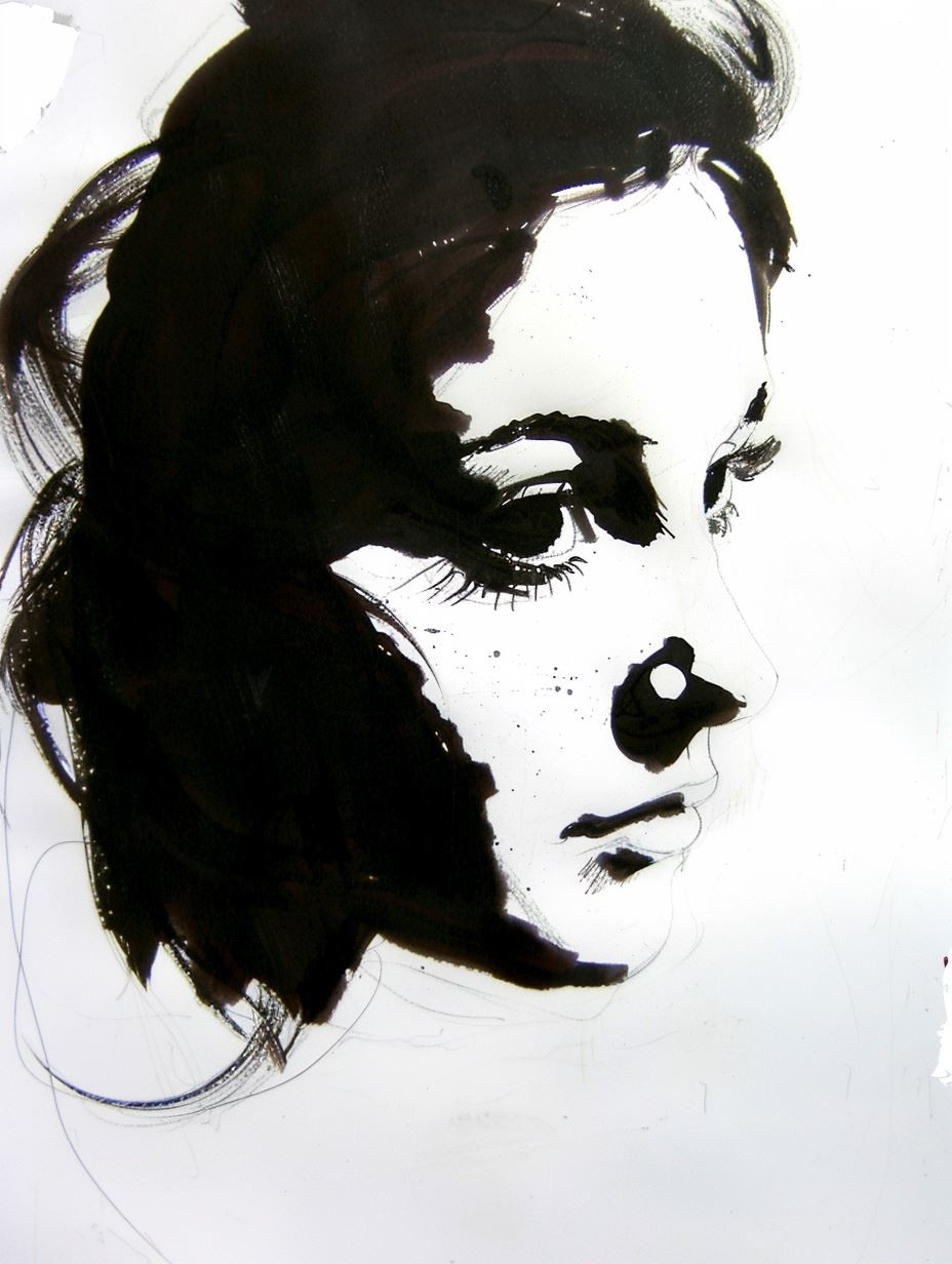 Emotional Portraits in Ink and Color - Image 2