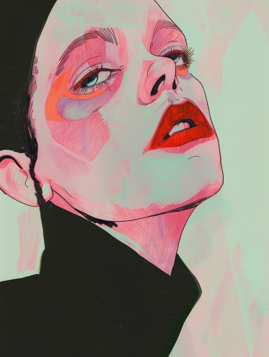 Neon Noir Digital Portraiture - Image 4