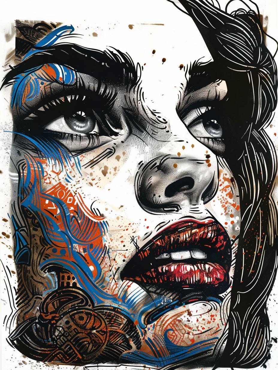 Vibrant Psychedelic Urban Portrait - Image 4