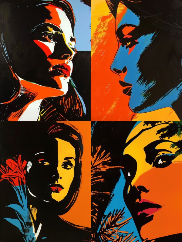 Chromatic Gazes: A Pop Art Study