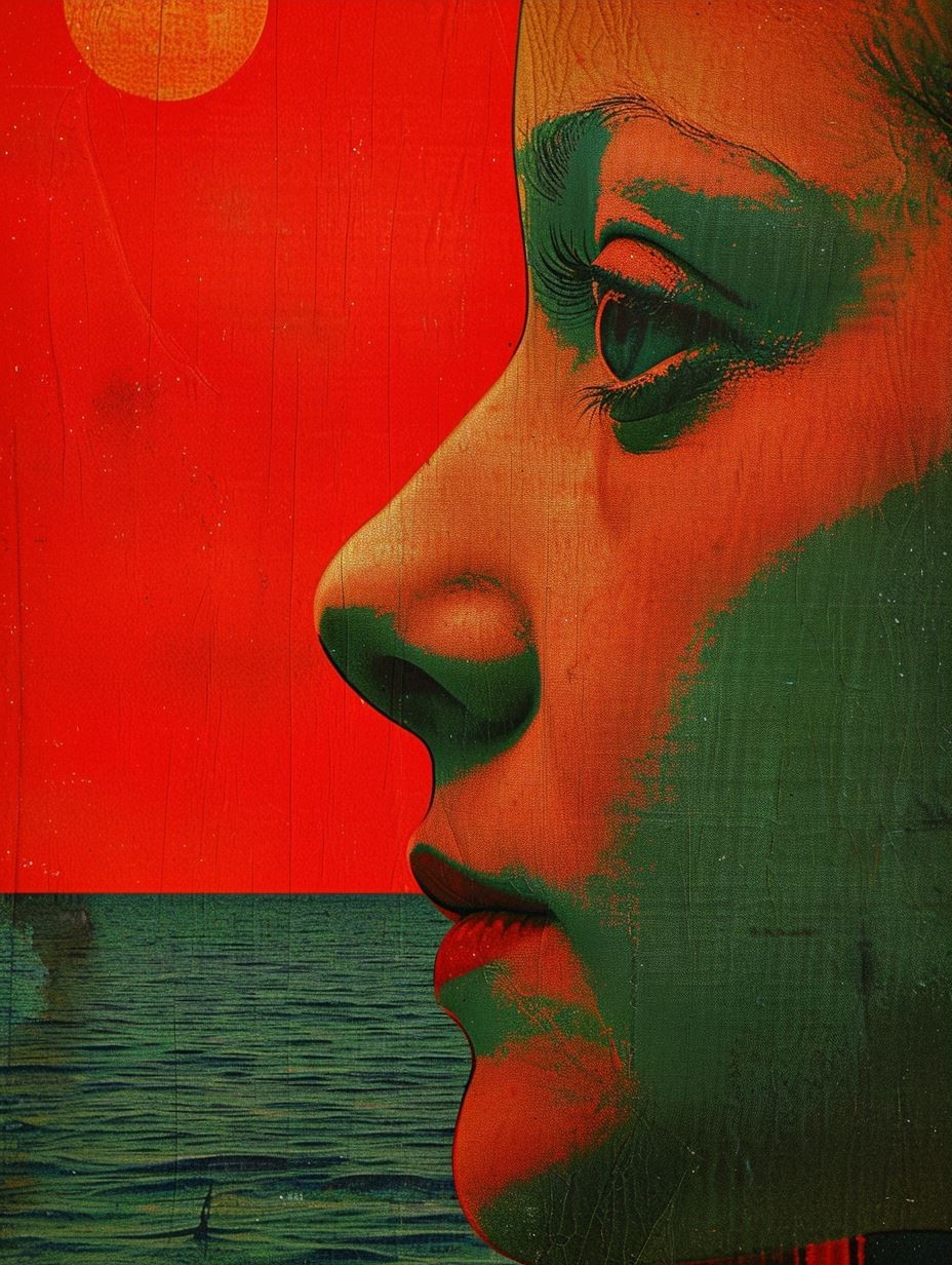 Surrealist Geometric Portrait Study - Image 3
