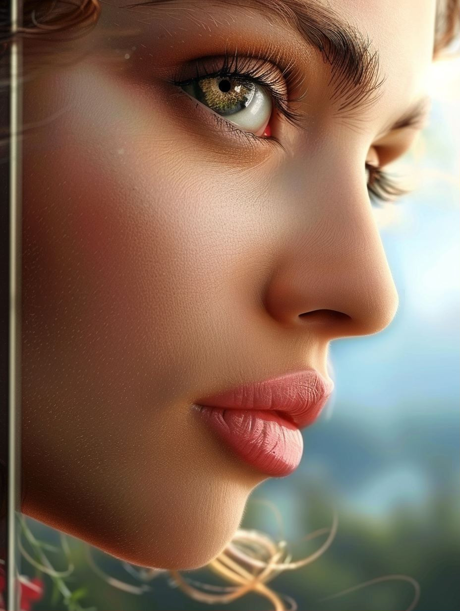 Ethereal Gaze Soft Focus Portrait