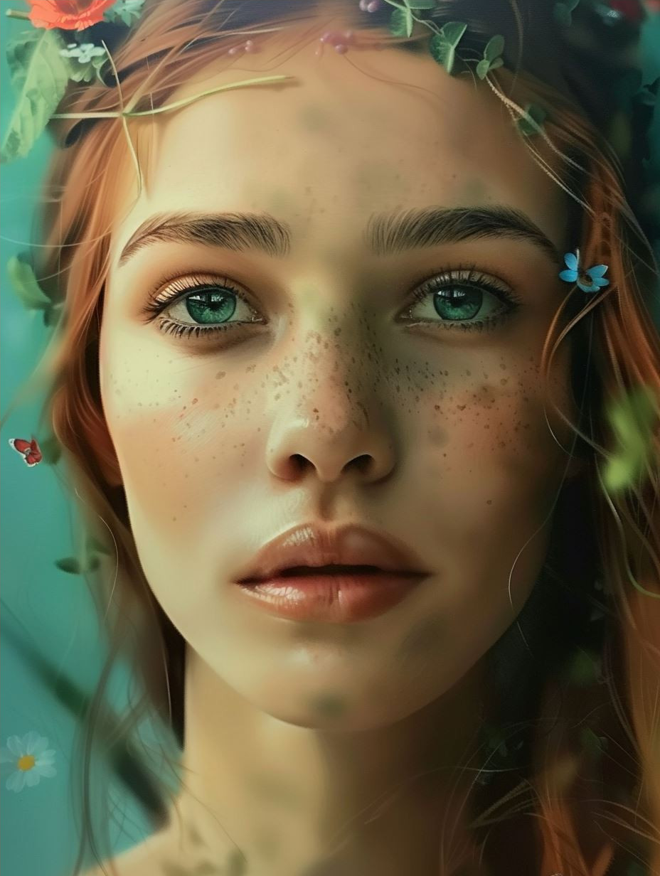 Ethereal Gazes: A Study in Digital Beauty - Image 4