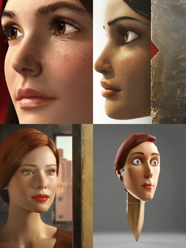 Hyper-Realistic Digital Portrait Studies