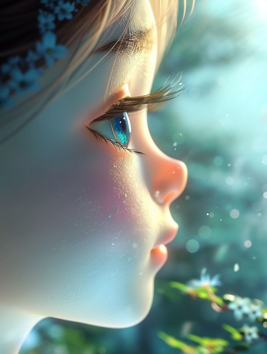 Ethereal Dreams of Digital Innocence - Image 1
