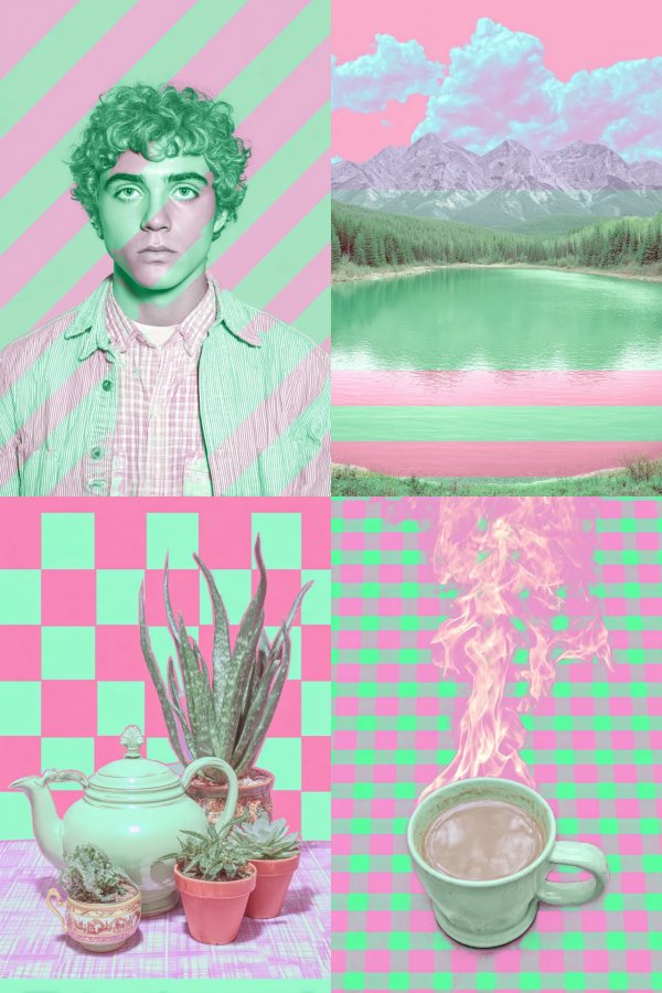 Neon Pastel Pop Portrait