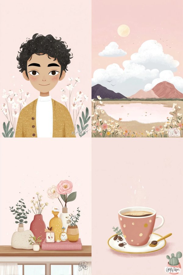 Soft Pastel Aesthetic Art Collection