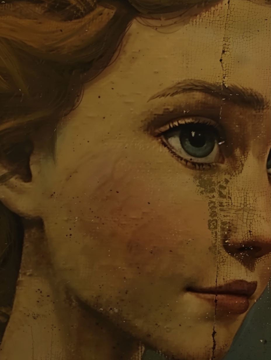 Weathered Renaissance Soul Portrait - Image 3