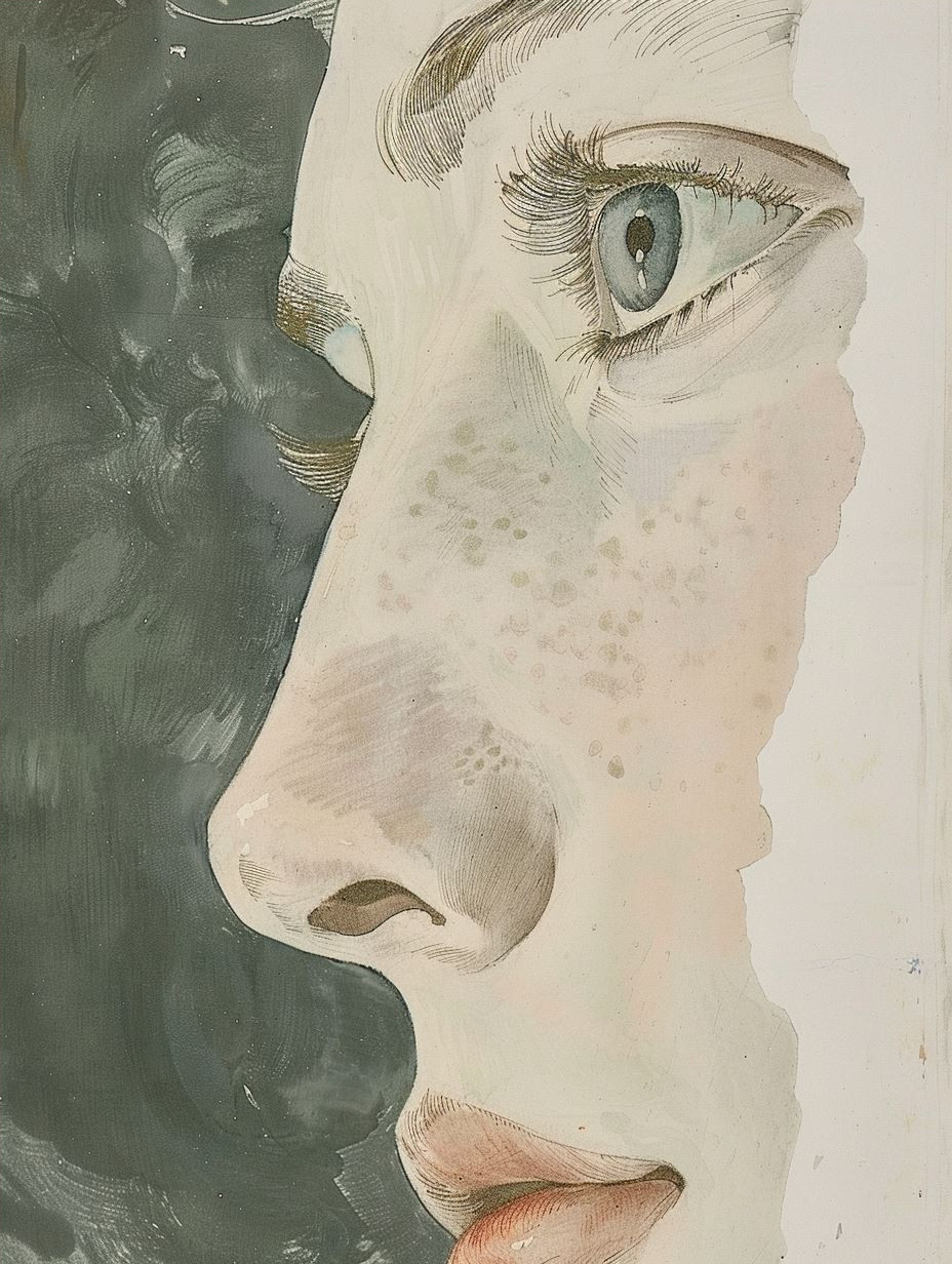 Ethereal Gazes in Watercolor - Image 4