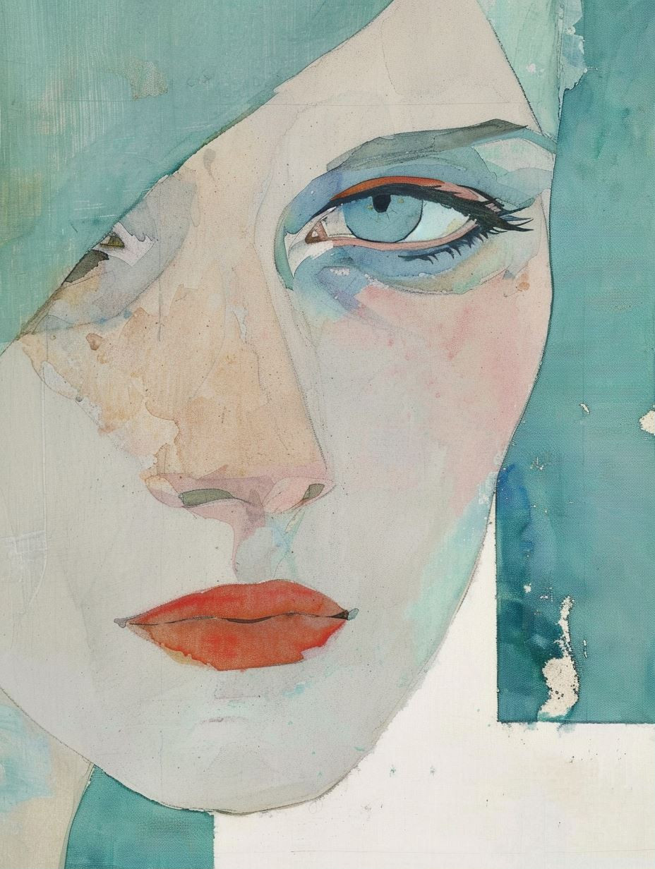 Fragments of a Teal Gaze - Image 1