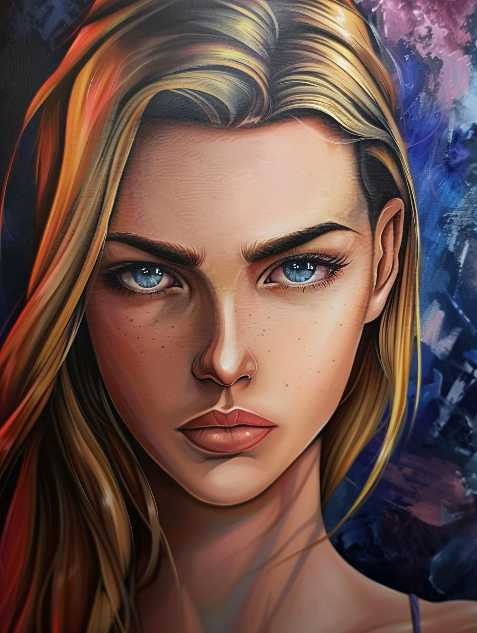Ethereal Gaze of Amber Light - Image 3