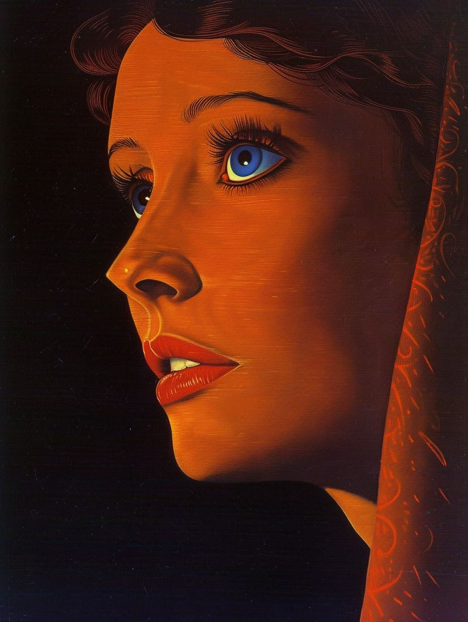Celestial Gaze in Golden Light - Image 3
